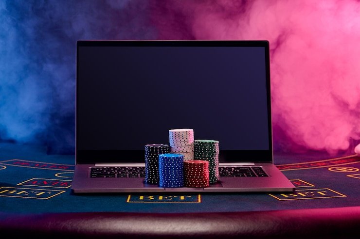 Tampilan permainan slot dan meja kasino langsung paritoto